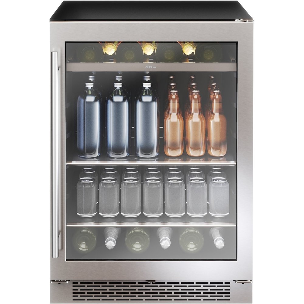 Zephyr wine and beverage cooler refrigerator
