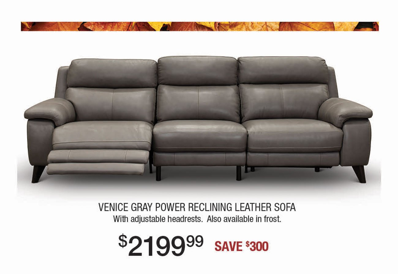 Venice-Gray-Power-Reclining-Leather-Sofa