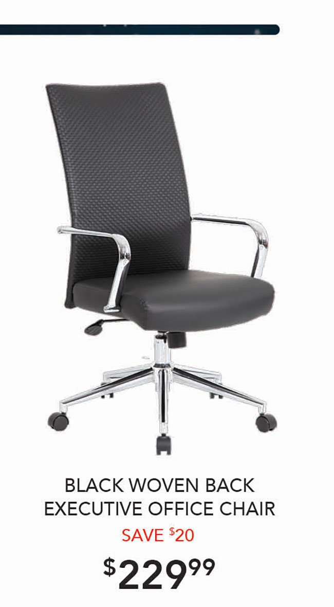 Black-Woven-Back-Office-Chair