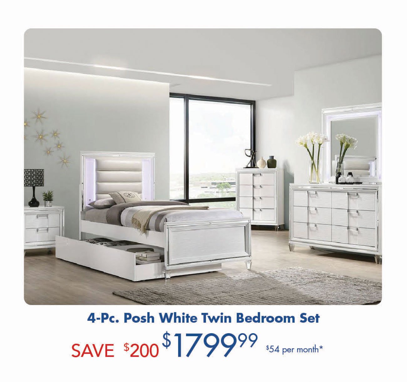 Posh-White-Twin-Bedroom-Set
