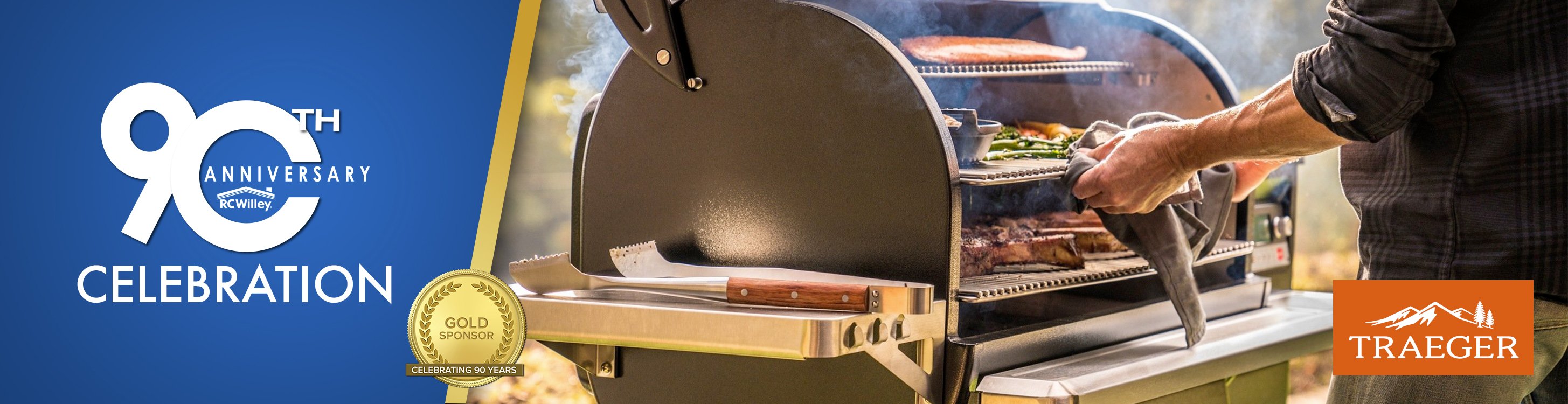RC Willey's 90th Anniversary Sponsor Traeger