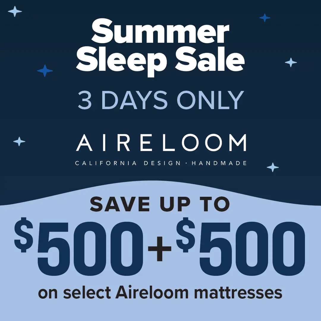 Save up to $1000 on select Aireloom Mattresses