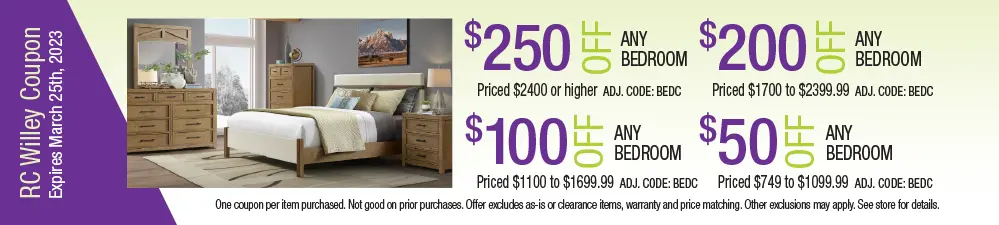Save up to $250 on bedroom sets
