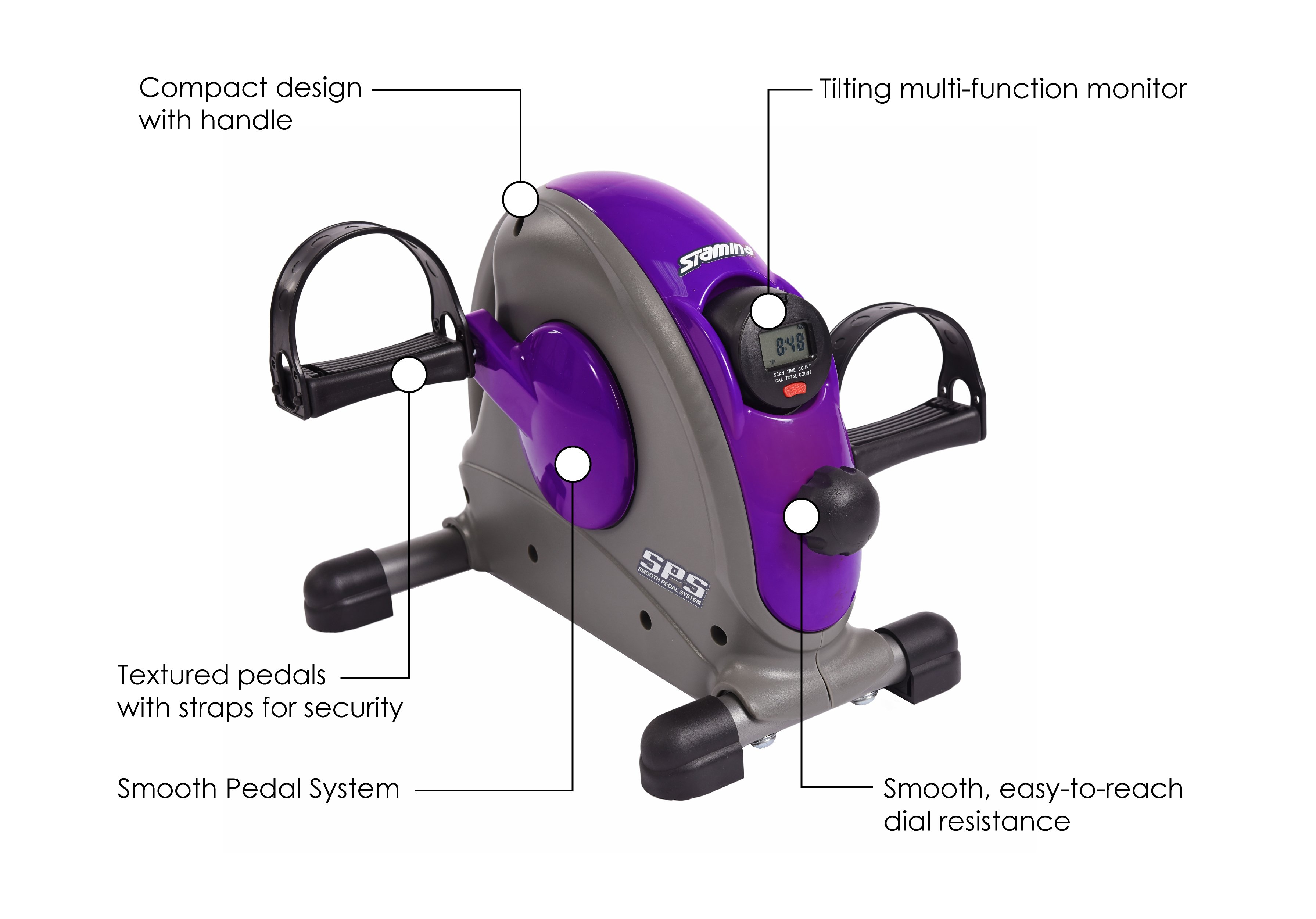 Mini Exercise Bike Purple