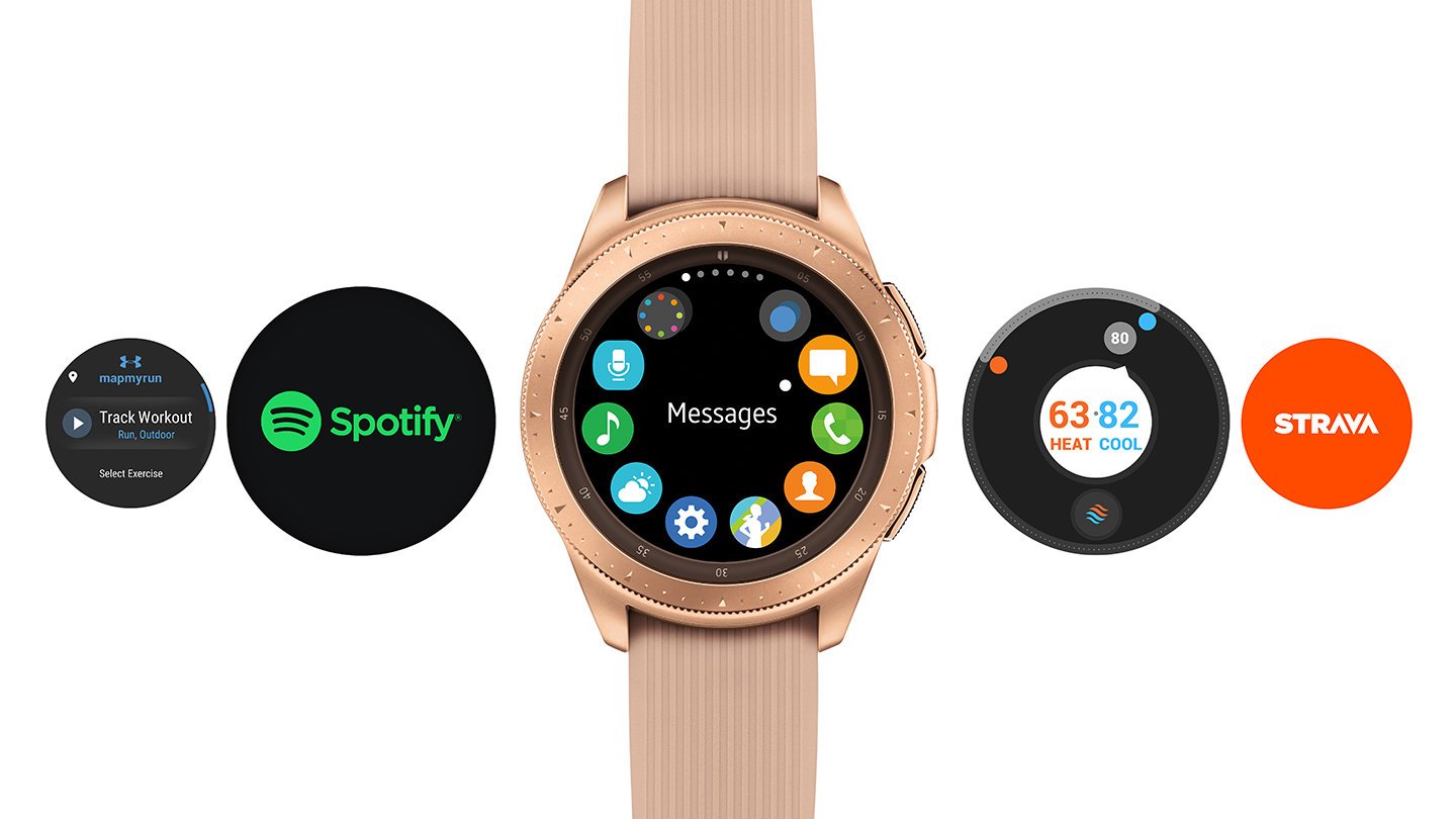 Many apps that the Samsung smartwatch can use