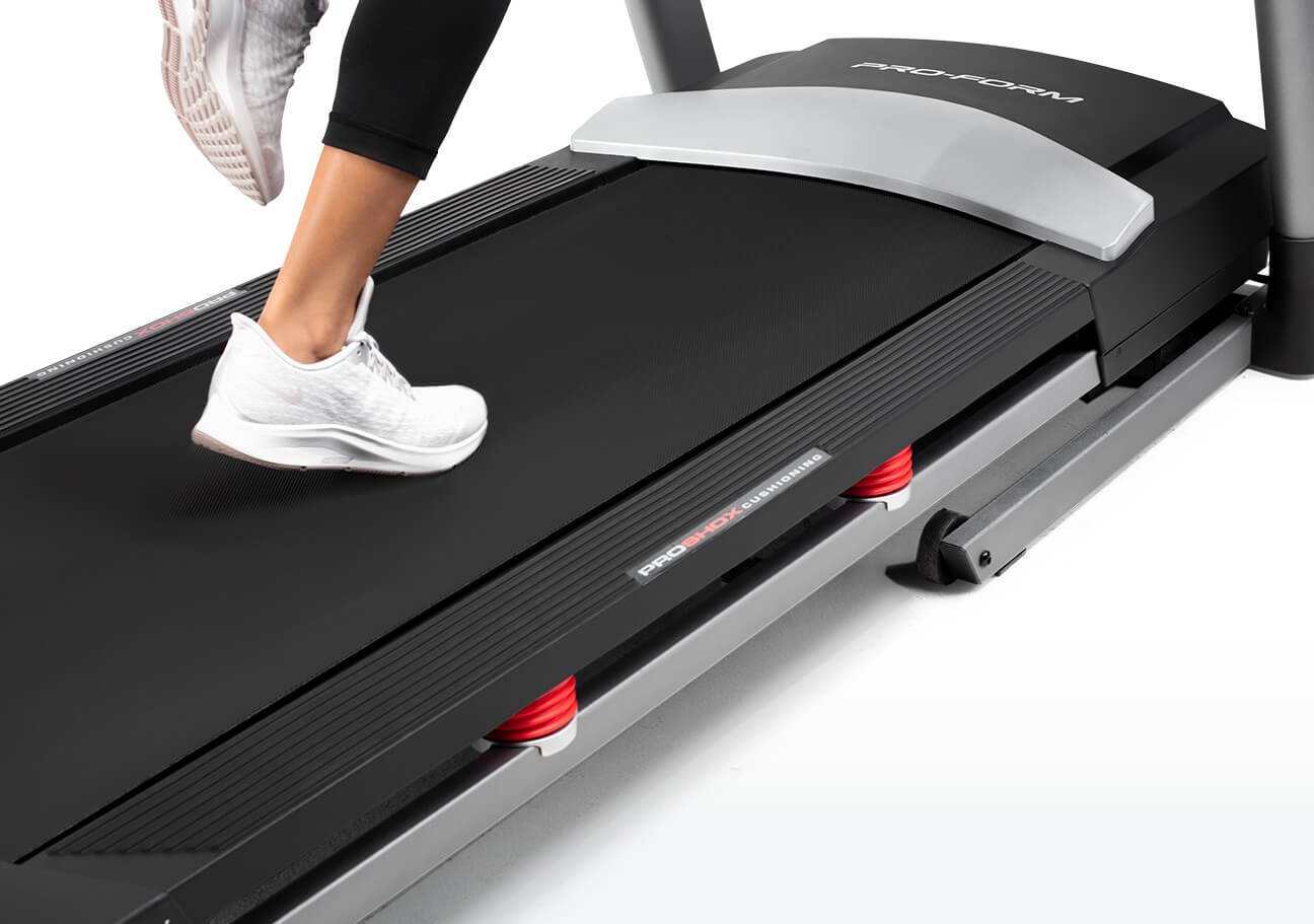 ProForm treadmills have large treadbelts