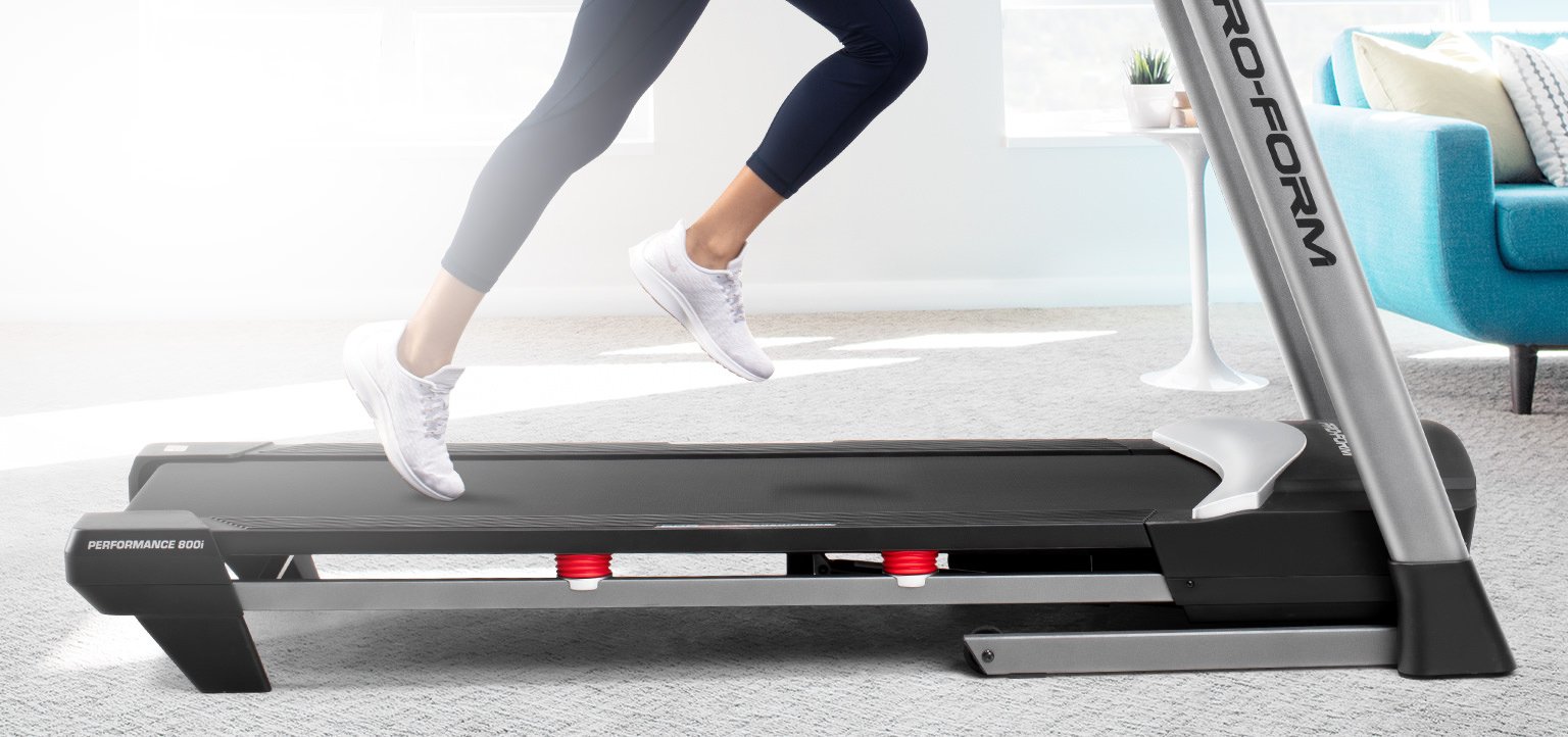 ProForm treadmills have large treadbelts