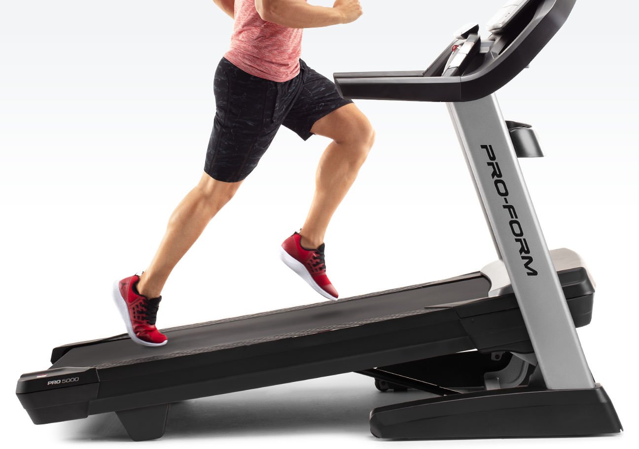 showing of the incline of the ProForm Treadmill