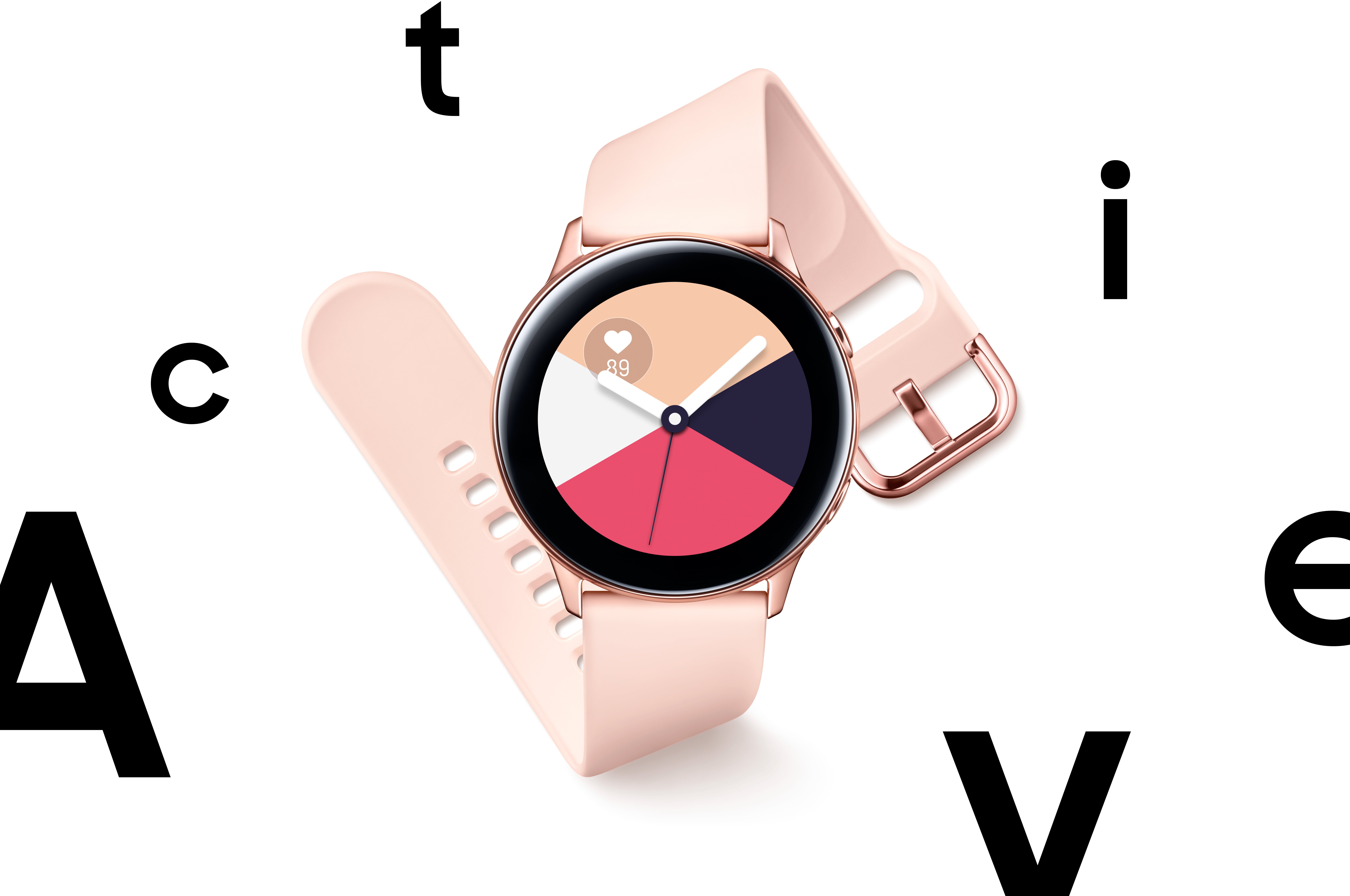Rose Gold Galaxy Watch Active