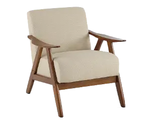 wood frame accent chair traditional