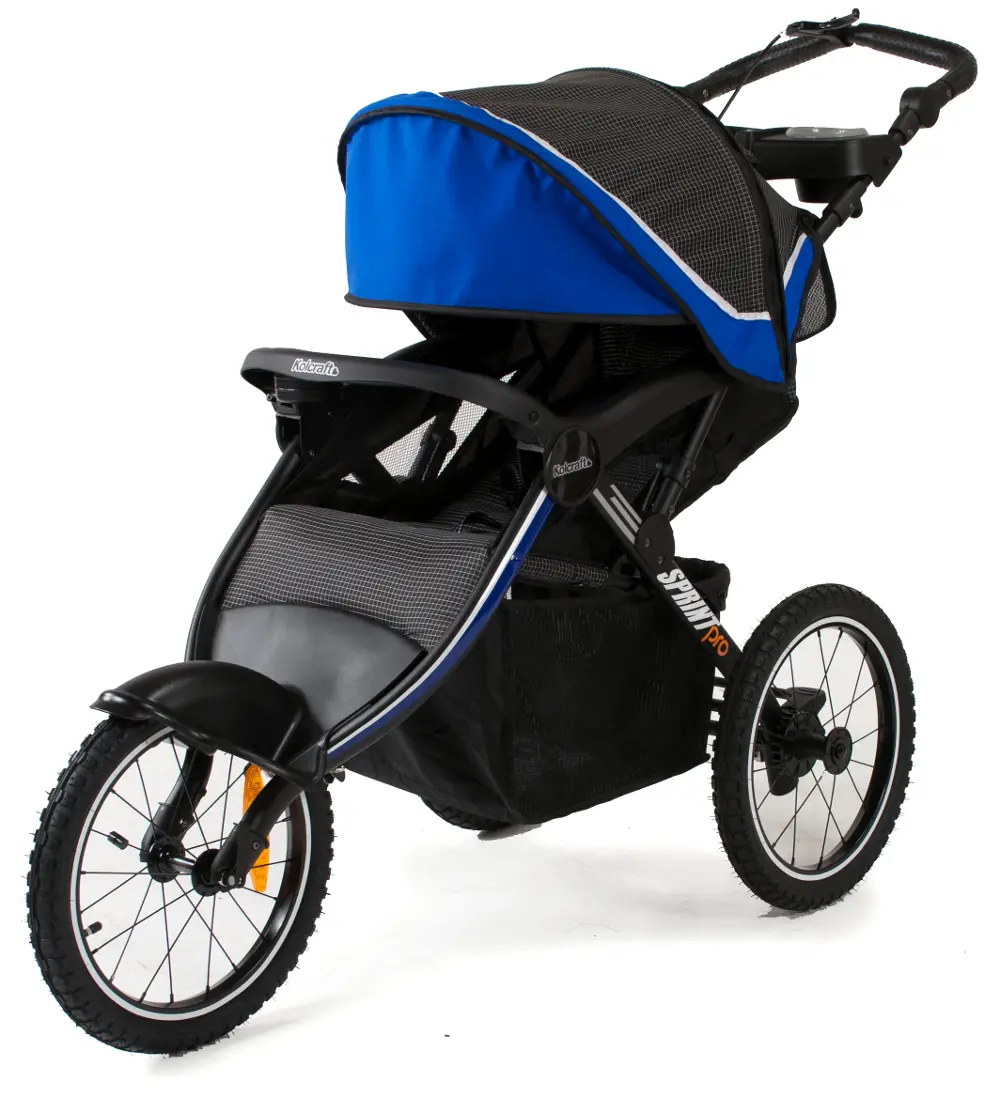 Sprint Pro Blue/Black Jogging Stroller-1