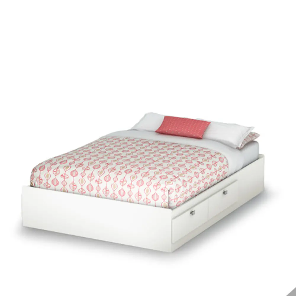 9002D1 White Full Mates Bed (54 Inch) - Karma -1