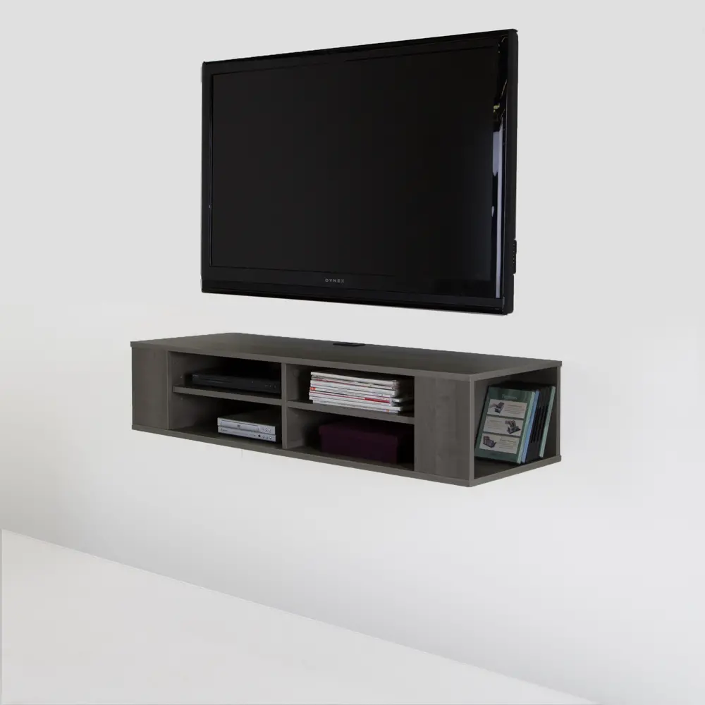 9042675 City Life Gray Maple 48 Inch Wall Mounted Media Console-1