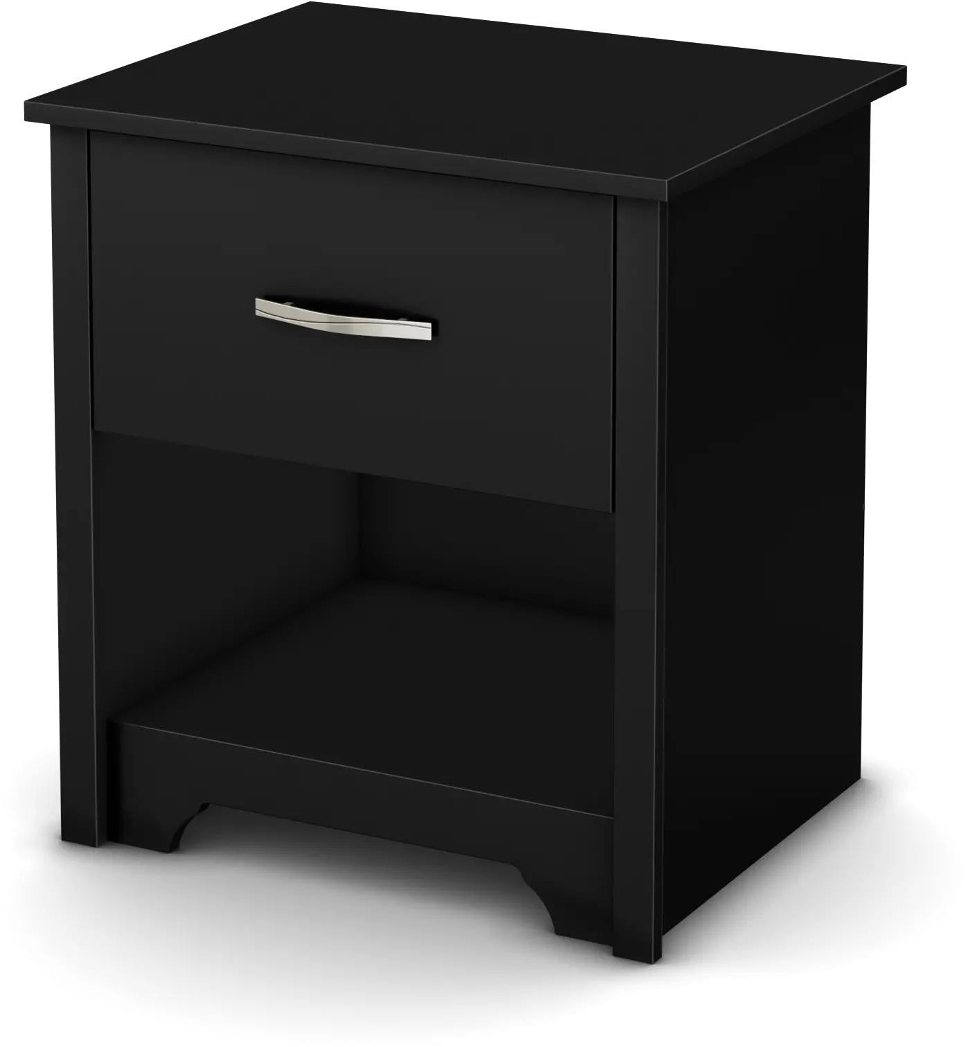 Fusion Black Nightstand - South Shore