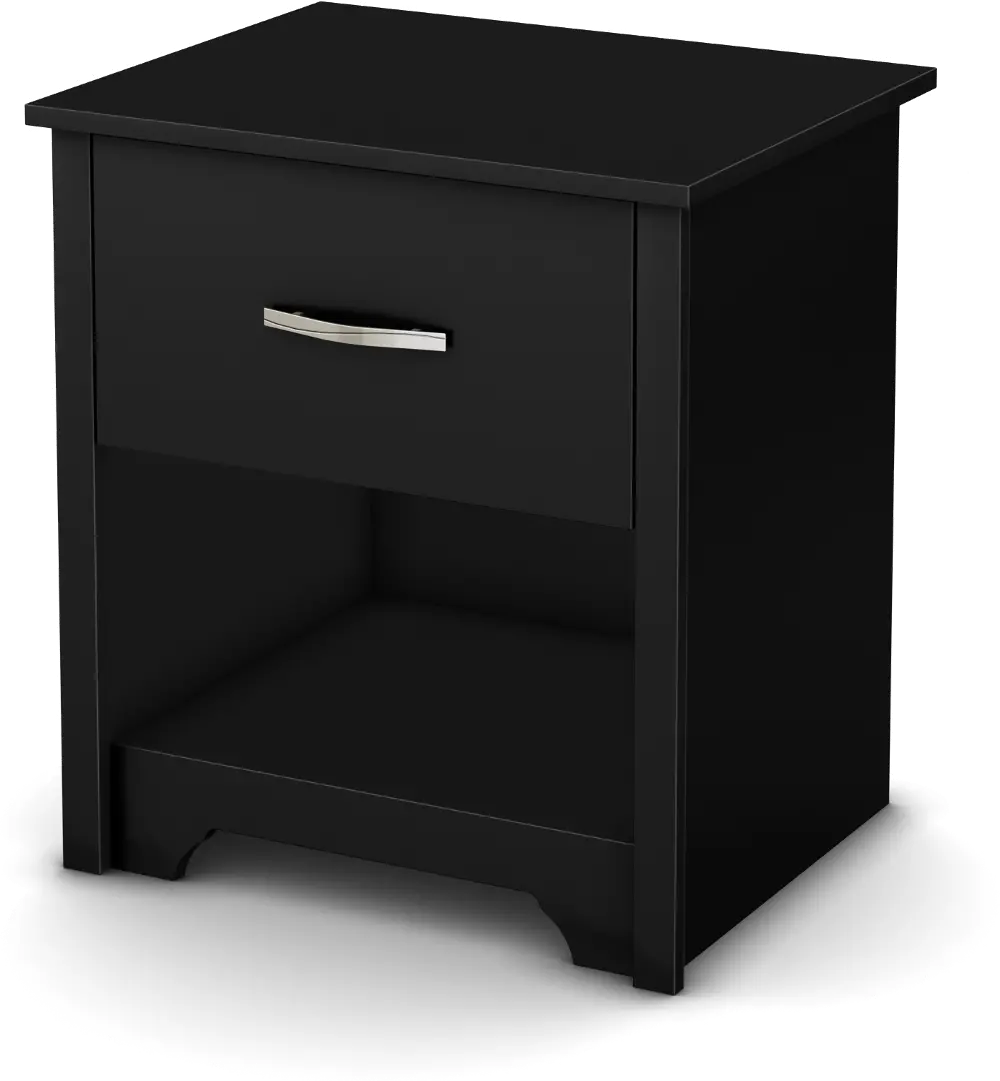 9008062 Fusion Black Nightstand - South Shore-1