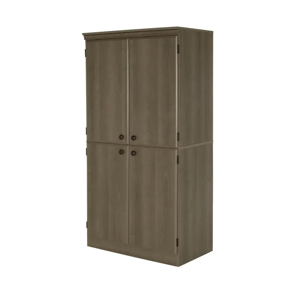 9054971 Gray Maple 4-Door Storage Cabinet -  Morgan-1