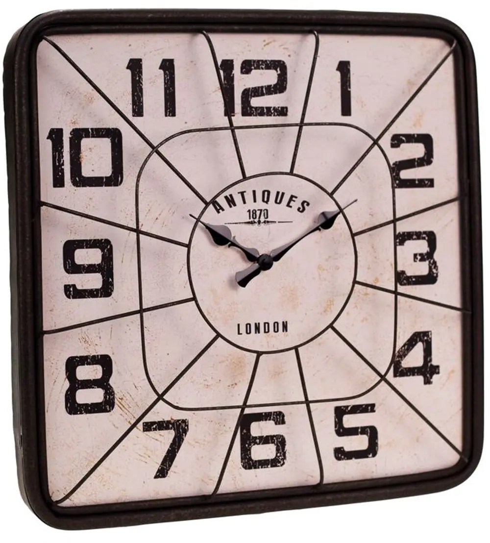 Metal Framed Clock with Guard-1