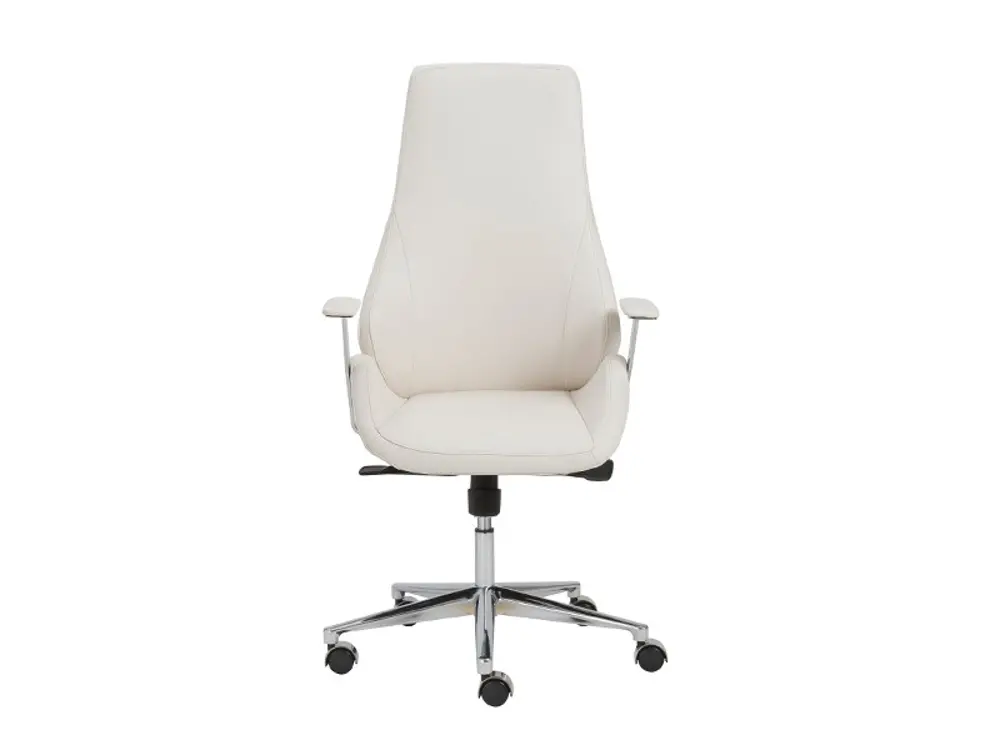White High-Back Office Chair - Bergen -1