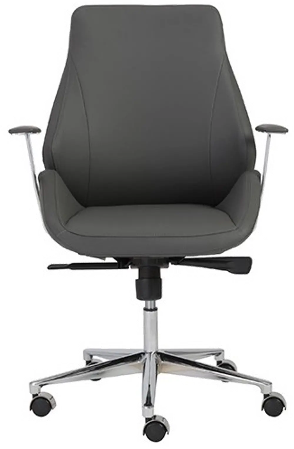Gray Low-Back Office Chair - Bergen-1