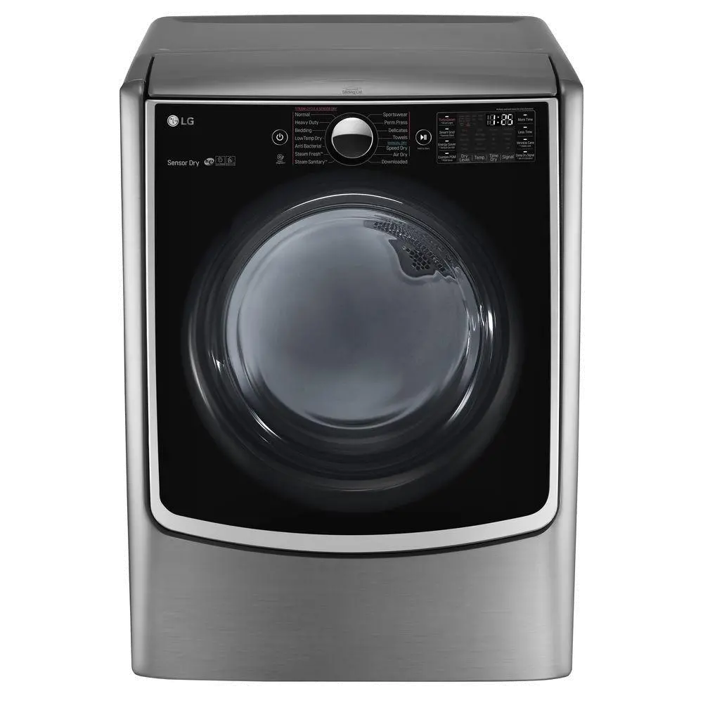 DLEX5000V LG Electric Dryer with Steam - 7.4 cu. ft. Silver-1