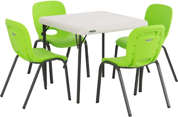 Kids Playroom Furniture Rc Willey 80500 Lifetime Kids Table And 4 Chairs Green