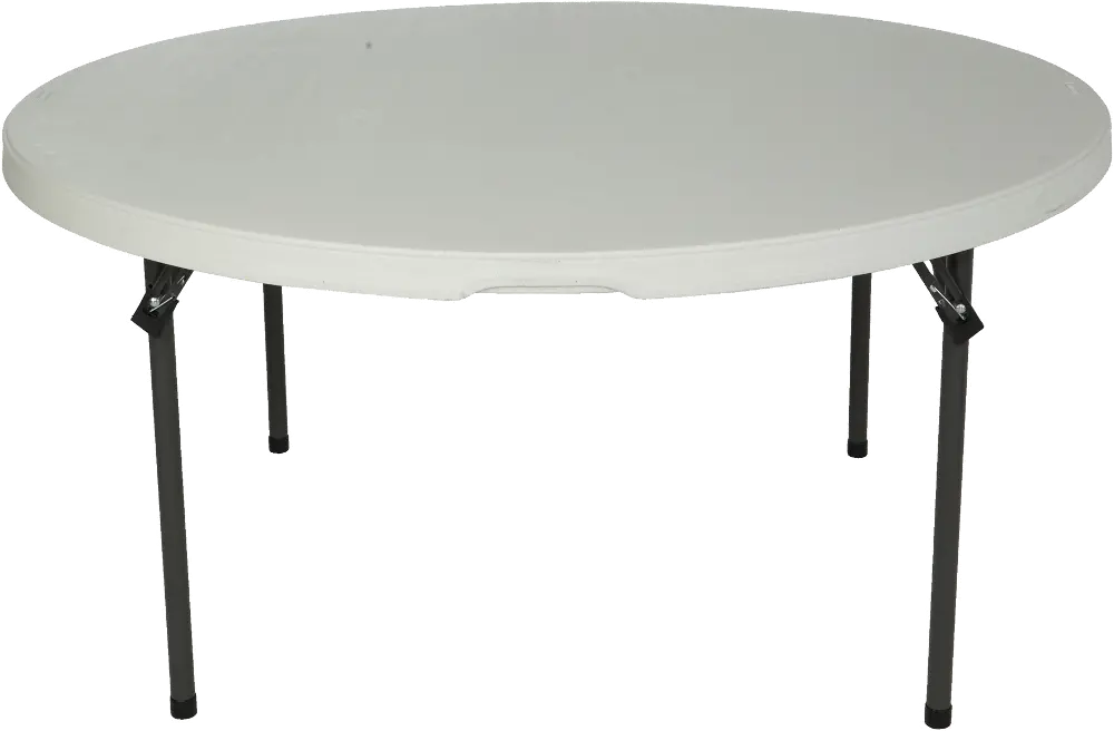 280301 Lifetime 5 Foot Round White Banquet Table-1