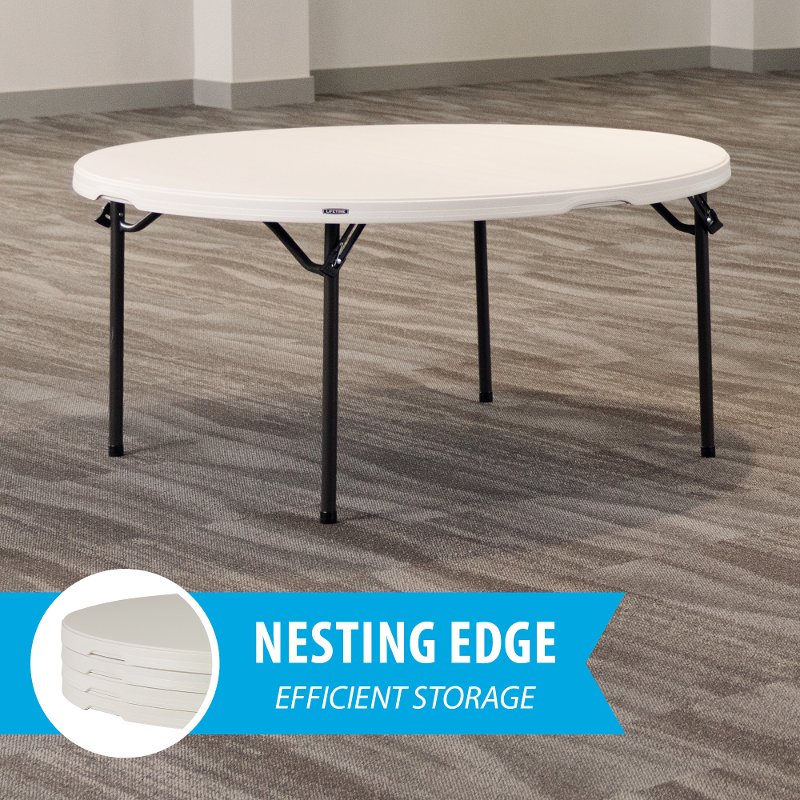 Lifetime 5 Foot Round Almond Table Lifetime 5 Foot Round Almond Table
