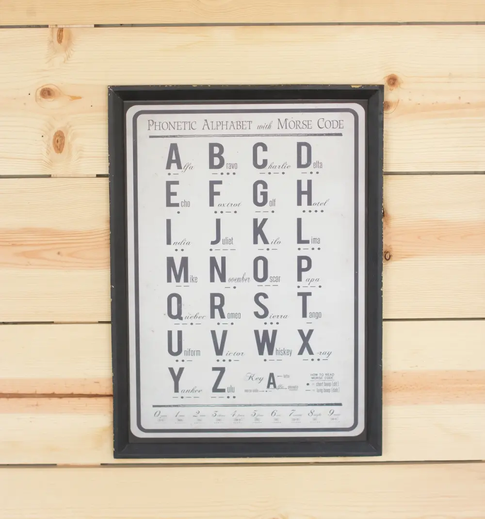Alphabet and Morse Code Print-1