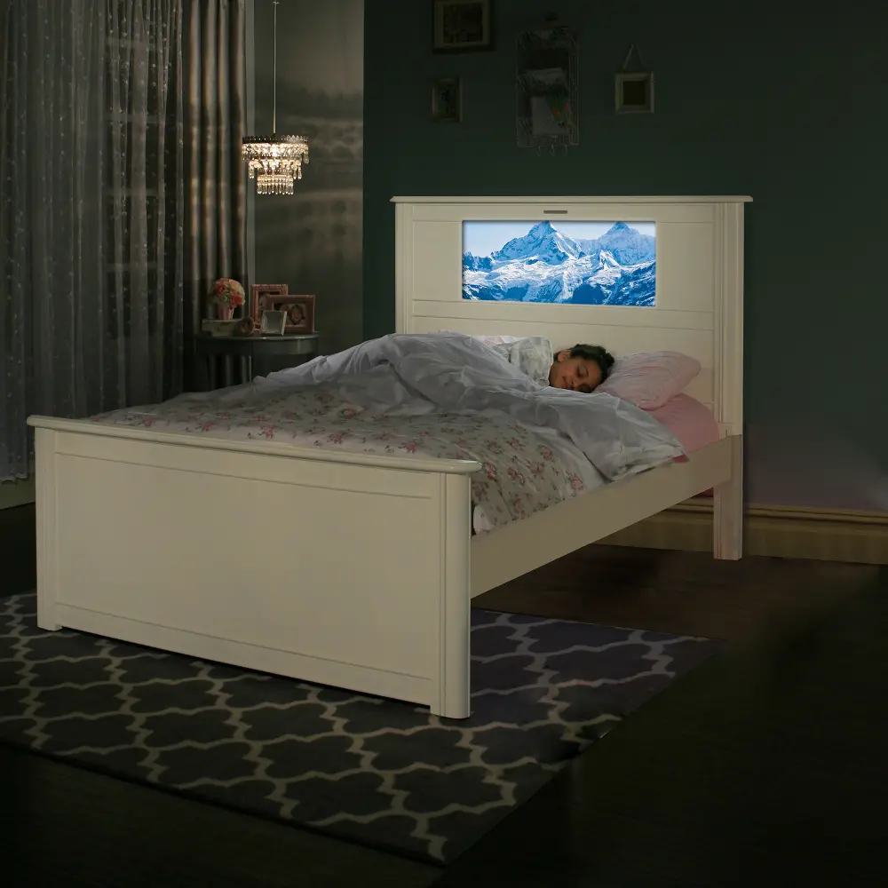 20330 Riviera White LightHeaded Full Bed-1