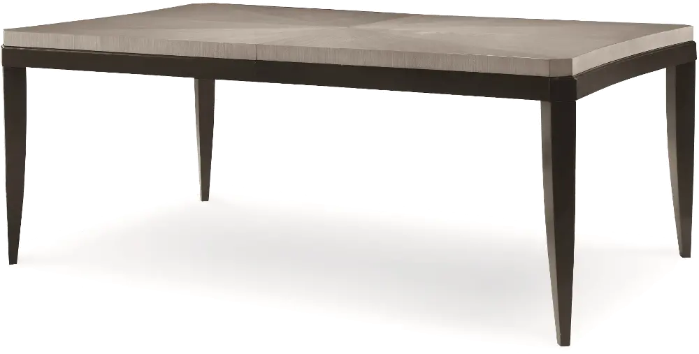 Dining Table - Contemporary Symphony Platinum and Black -1