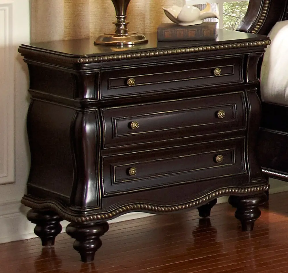Black Cherry Traditional Nightstand - Palisades-1