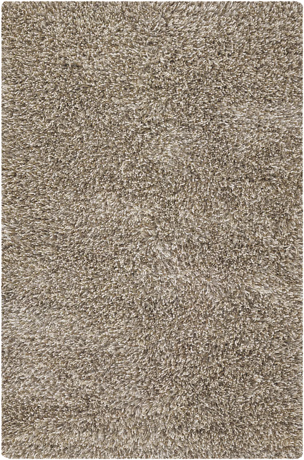 8 x 11 Large Contemporary Taupe and Ivory Area Rug - Estilo-1