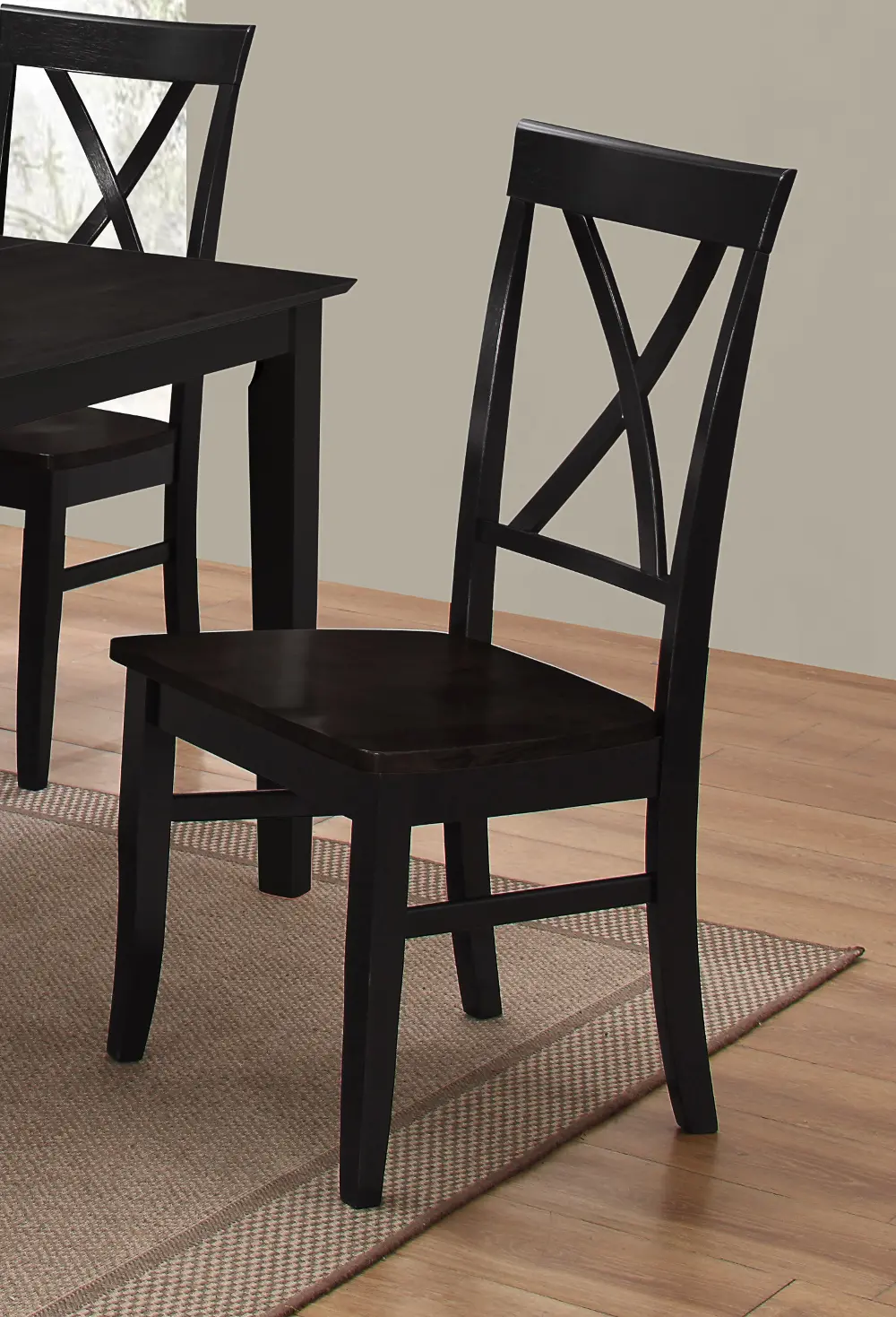 Black X-Back Dining Chair - Cape Hope Collection-1