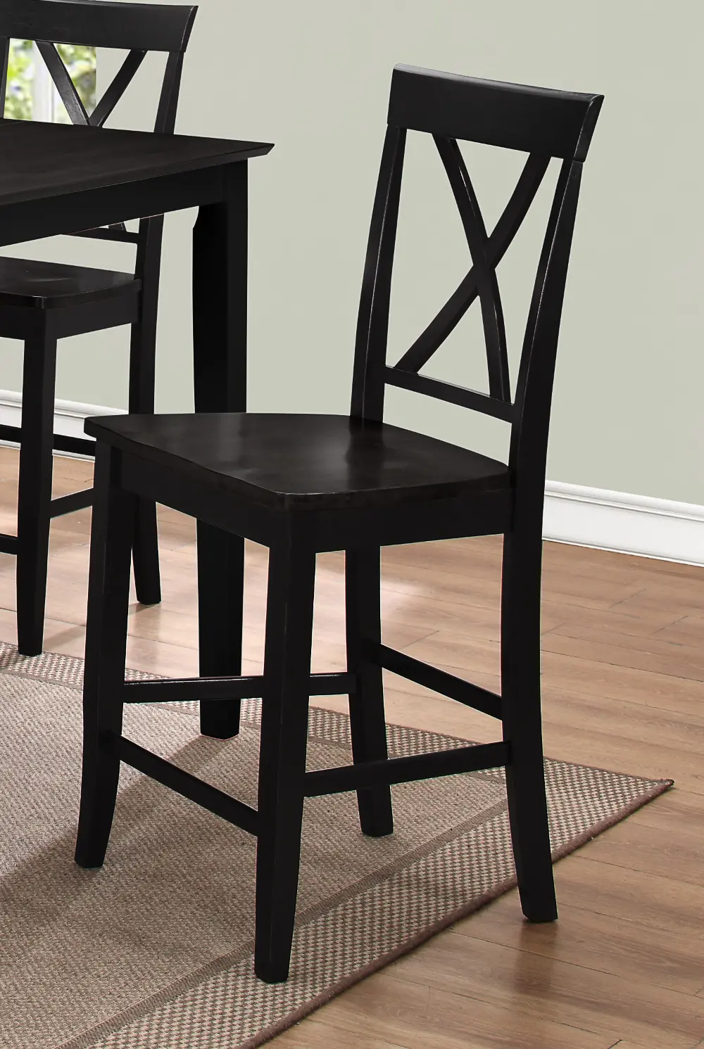 Black 24 Inch Counter Stool - Cape Hope-1