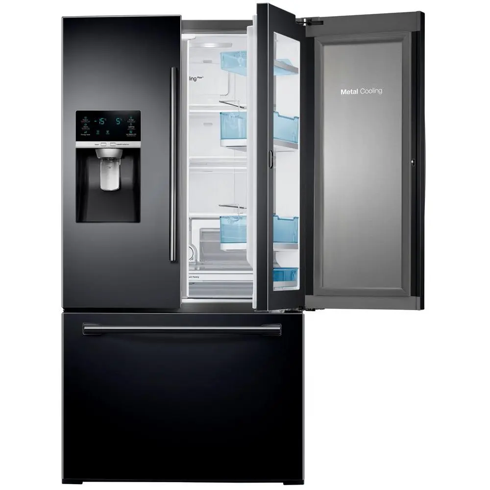 RF28HDEDPBC Samsung Black French Door Refrigerator - 38 Inch-1