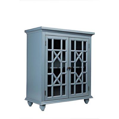 Red 2 Glass Door Accent Chest Brighton Park Rc Willey Furniture Cornflower Blue 2 Door Accent Chest Brighton Park