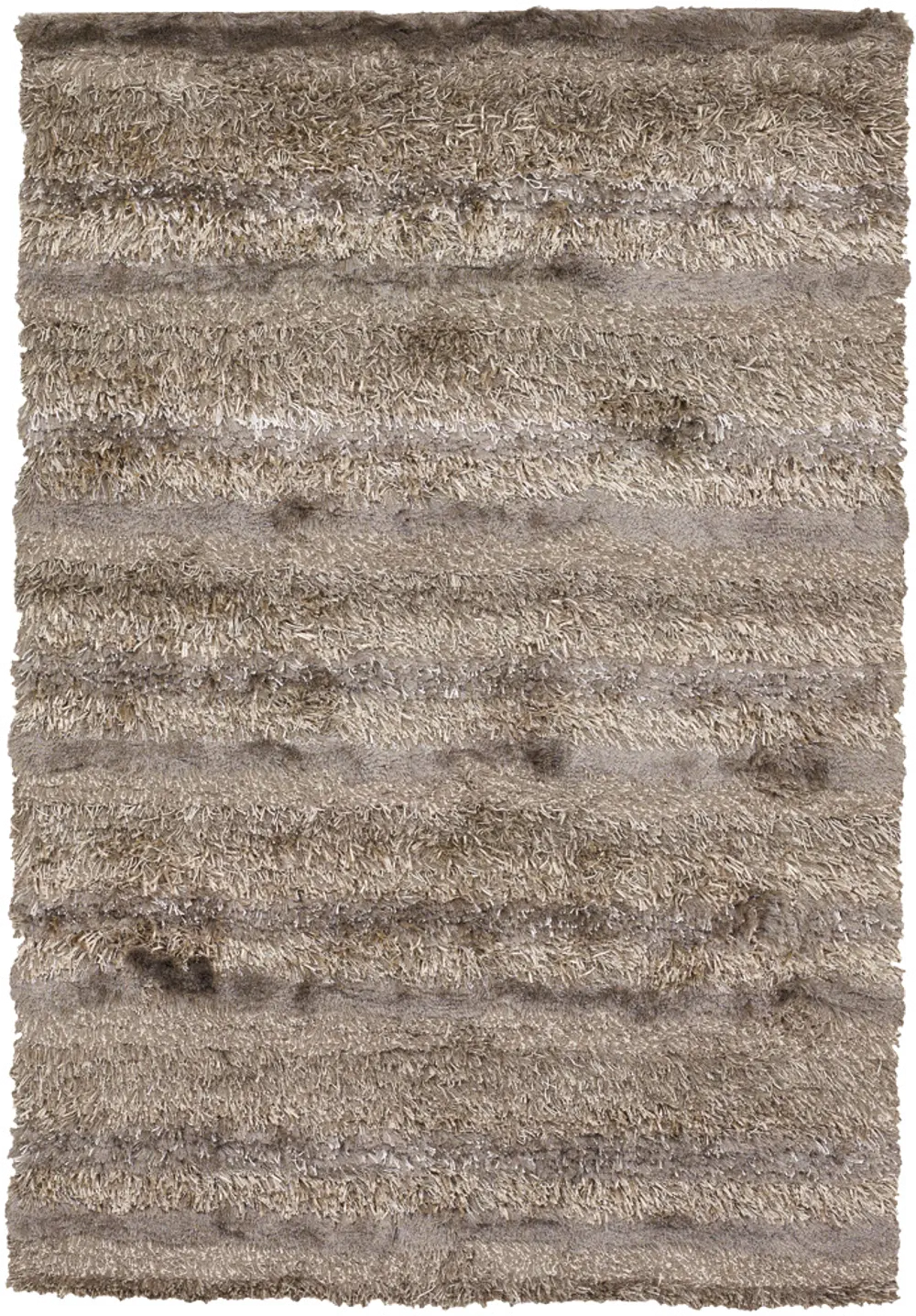 8 x 11 Large Contemporary Ivory, Tan and Taupe Area Rug - Kappa-1