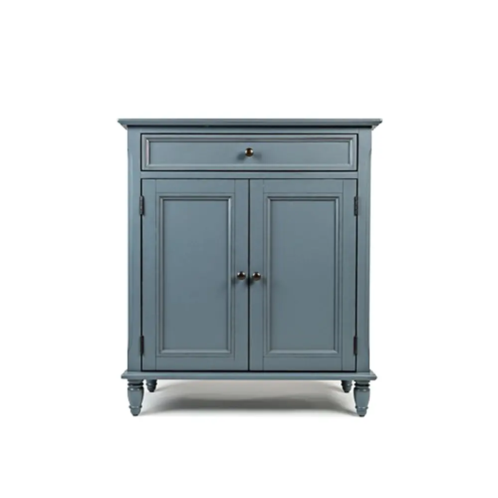 Cornflower Blue 2 Door and 1 Drawer Accent Cabinet - Avignon-1