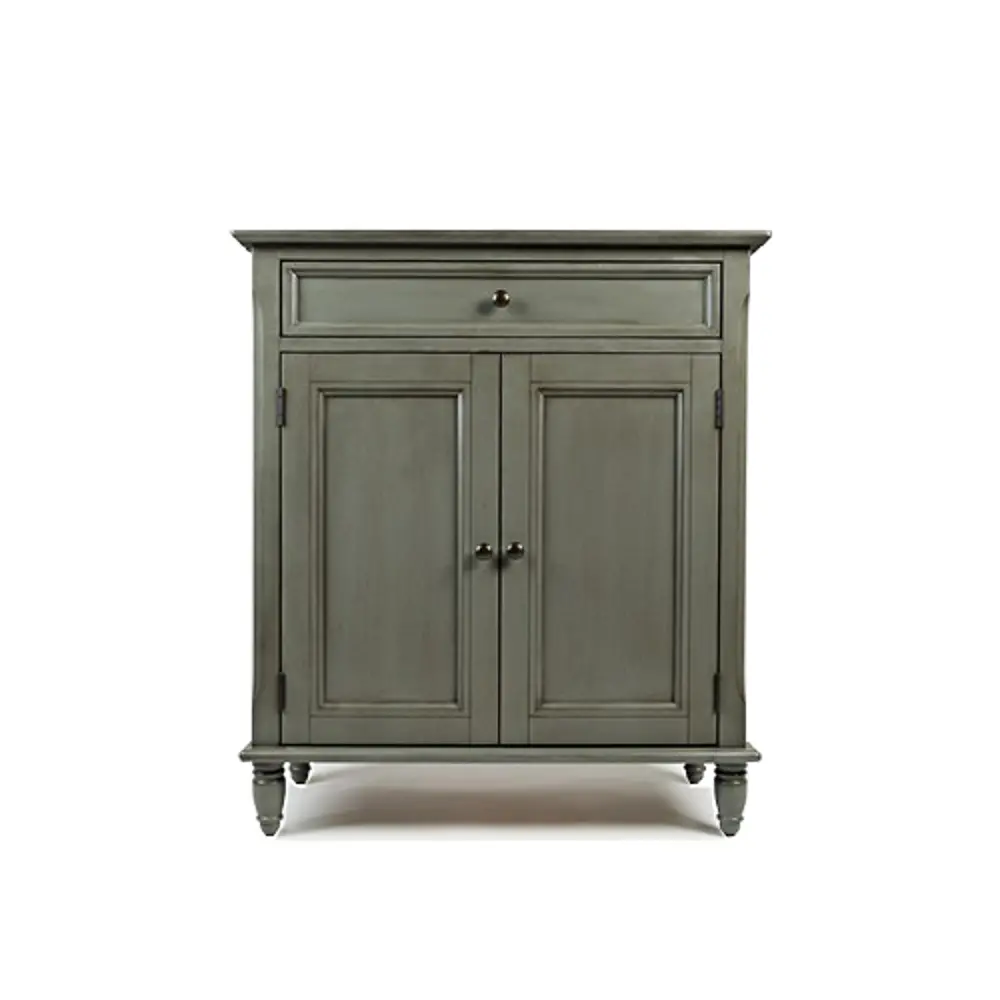 Storm Gray 2 Door and 1 Drawer Accent Cabinet - Avignon-1
