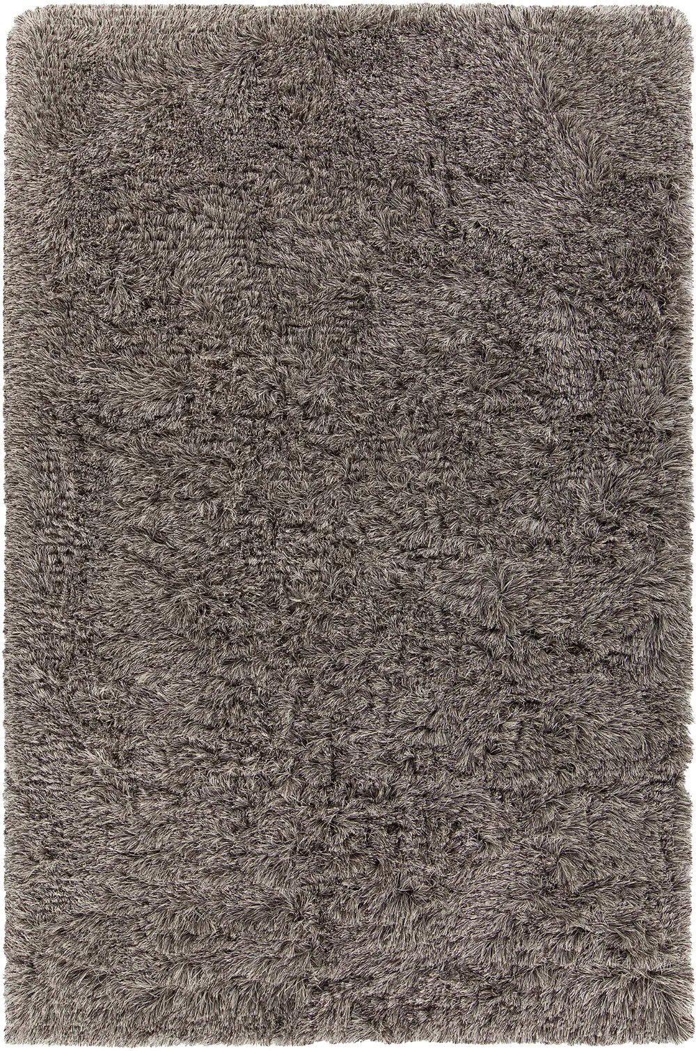 5 x 8 Medium Contemporary Gray Shag Rug - Elisha-1