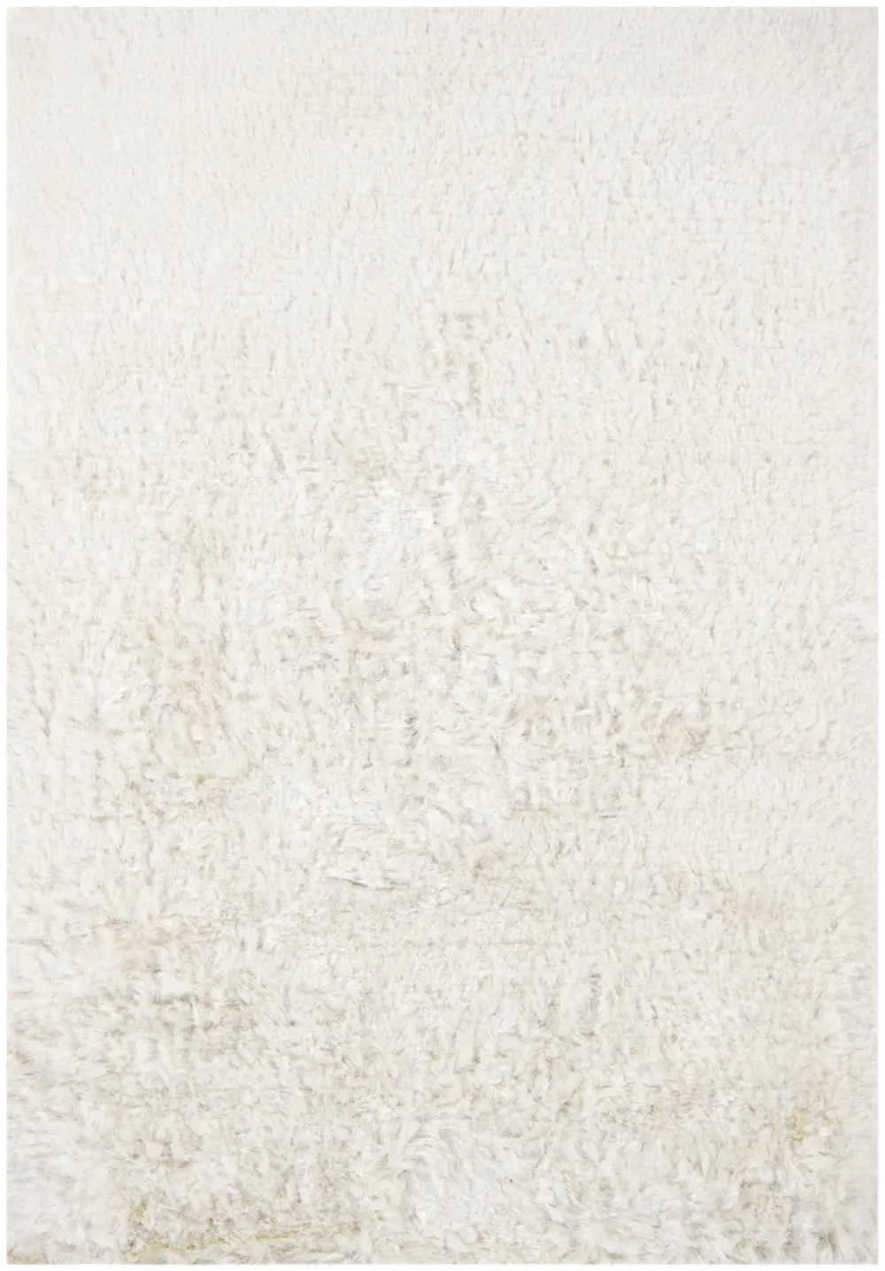 5 x 8 Medium Contemporary White Shag Rug - Naya-1
