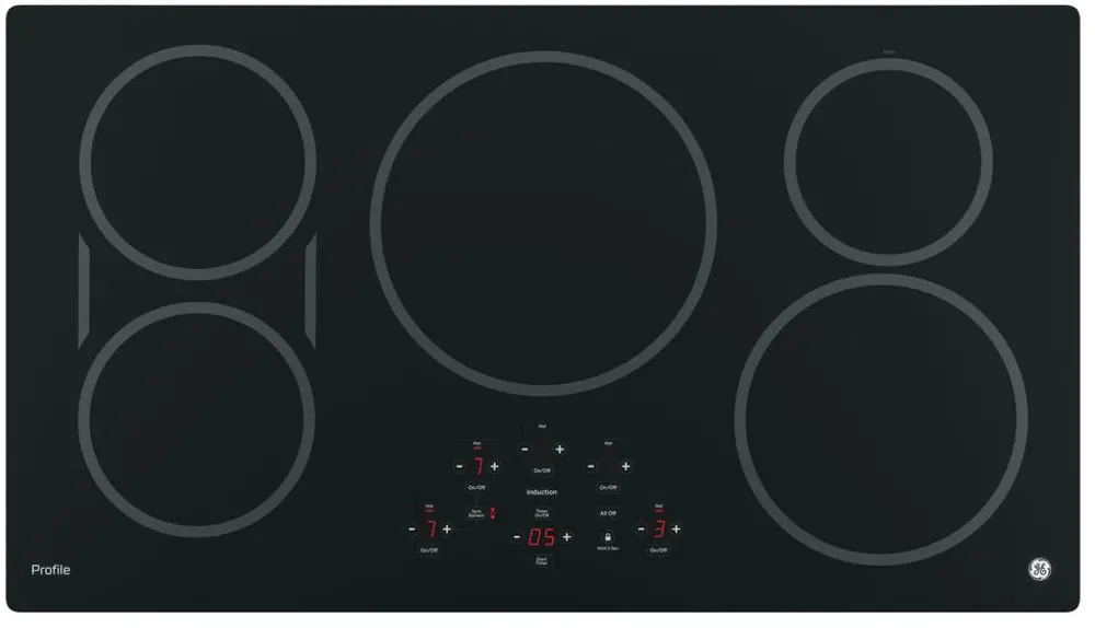 PHP9036DJBB GE Profile 36 Inch Induction Cooktop - Black-1