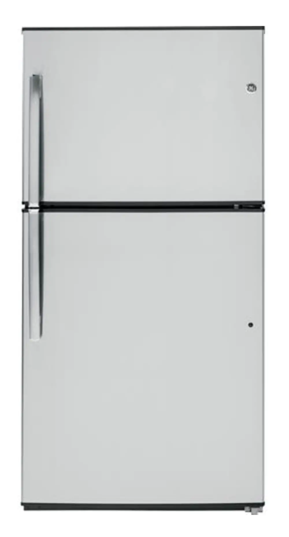 GTE21GSHSS GE Top Freezer Refrigerator with Upfront Temperature Controls - 33 Inch Stainless Steel-1
