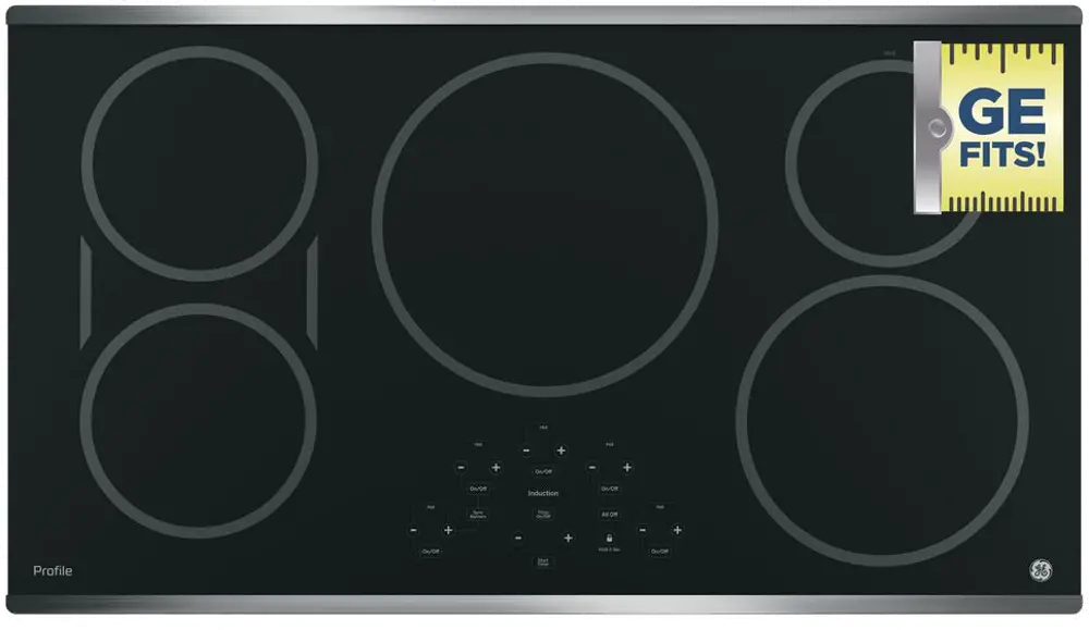 PHP9036SJSS GE Profile 36 Inch Induction Cooktop - Stainless Steel-1