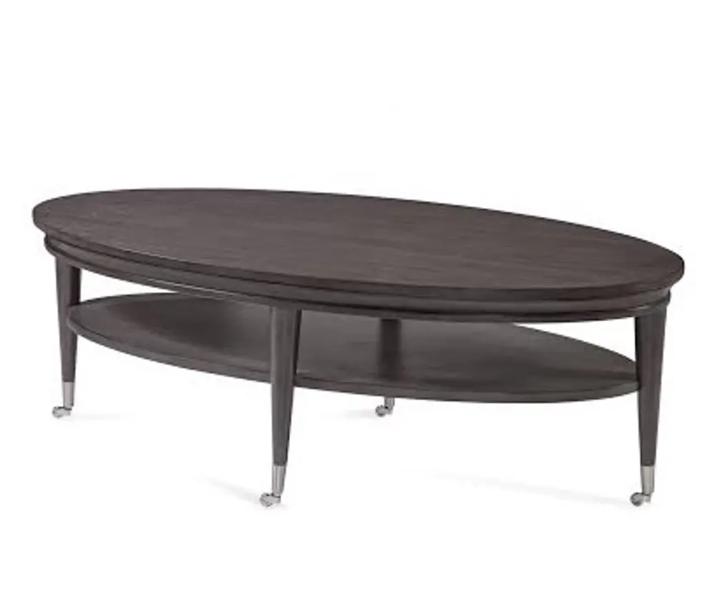 Brown Oval Coffee Table - Essex-1