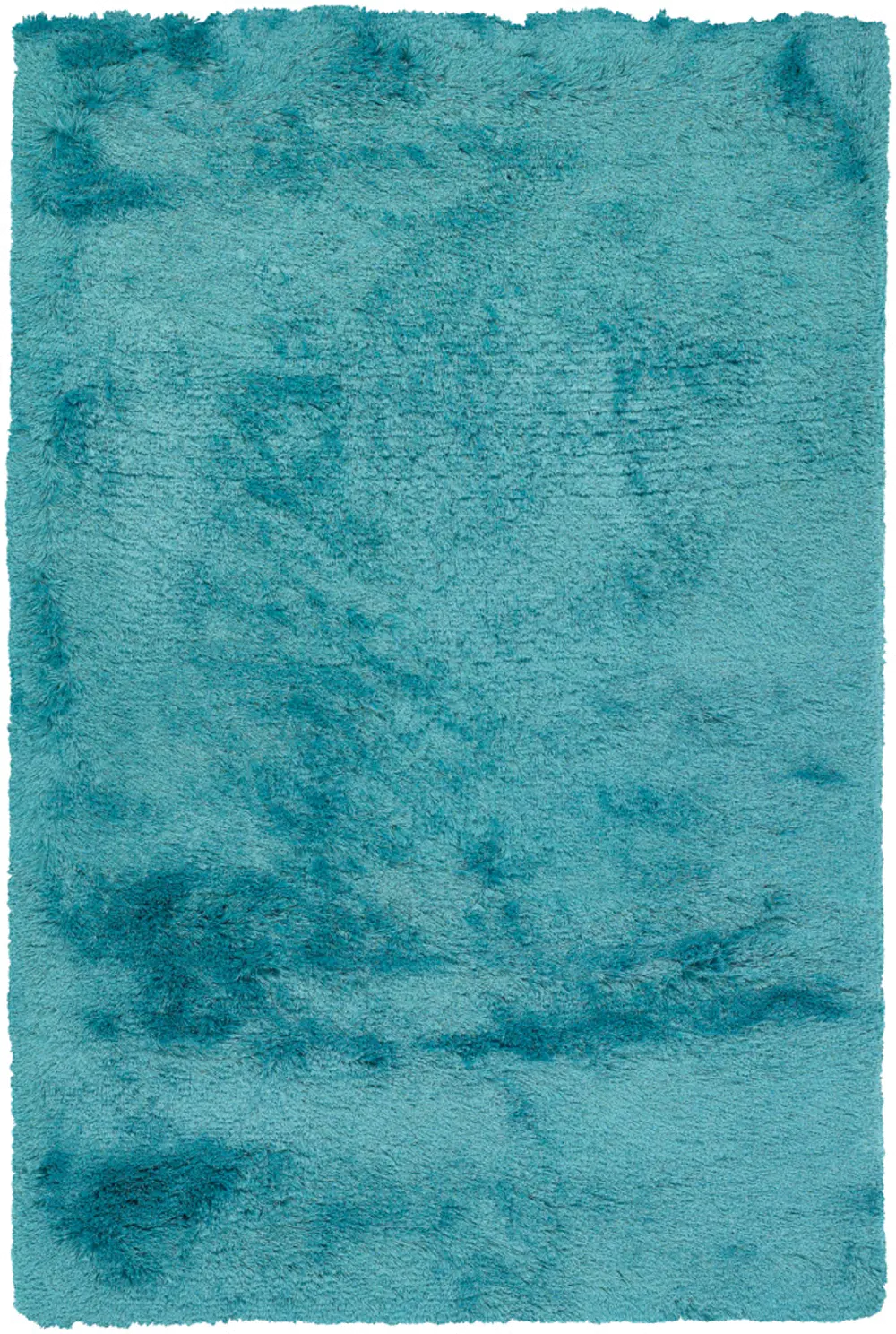 5 x 8 Medium Contemporary Turquoise Blue Shag Rug - Naya-1