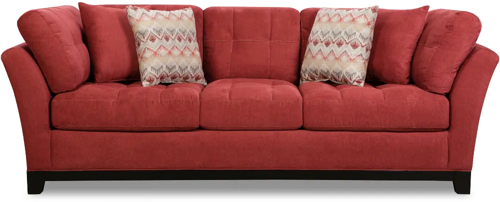 Casual Contemporary Red Sofa - Loxley-1