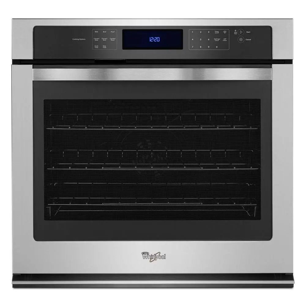 WOS97ES0ES Whirlpool 30 Inch 5.0 Cu. Ft. Single Wall Oven - Stainless Steel-1