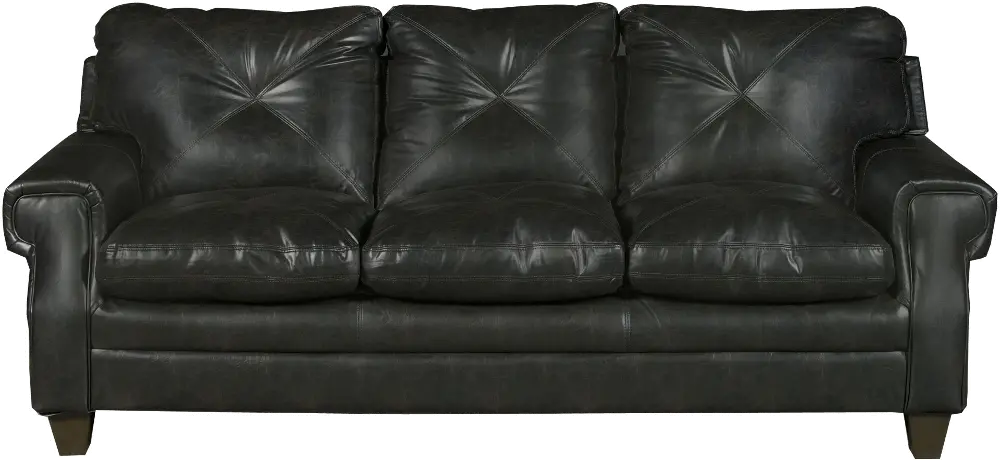Classic Contemporary Dark Brown Sofa - Lucky-1