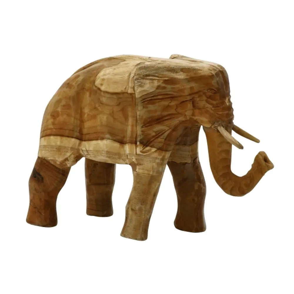 8 Inch Teak Wood Elephant-1